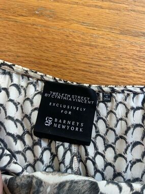 Twelfth Street by Cynthia Vincent 100% Silk Cheetah Patterned Dress